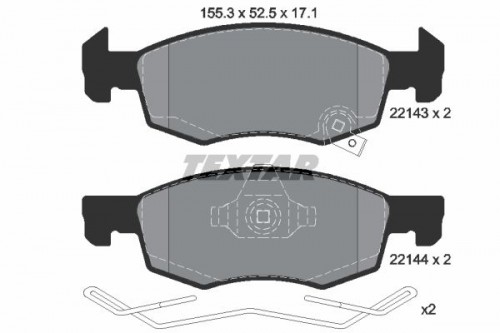 Brake pad set TEXTAR