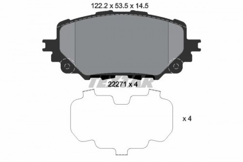 Brake pad set TEXTAR