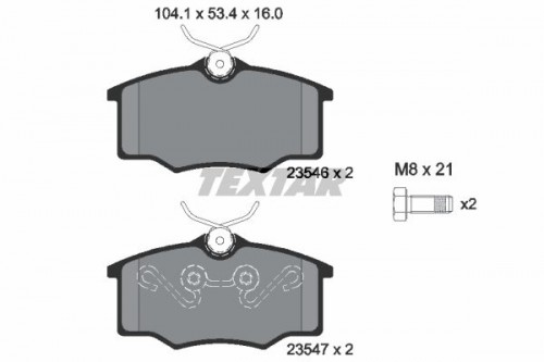 Brake pad set TEXTAR