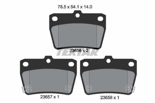 Brake pad set TEXTAR