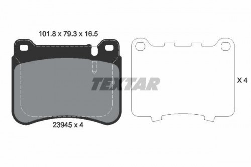 Brake pad set TEXTAR