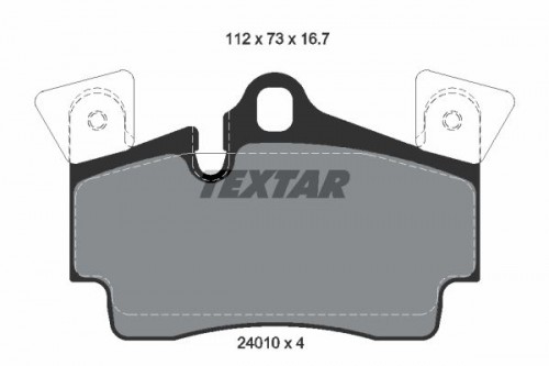 Brake pad set TEXTAR