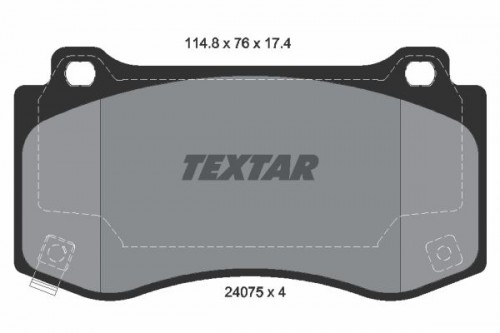 Brake pad set TEXTAR