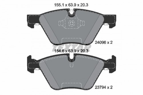 Brake pad set TEXTAR