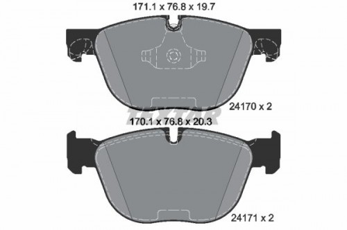 Brake pad set TEXTAR