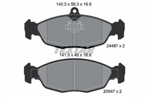 Brake pad set TEXTAR