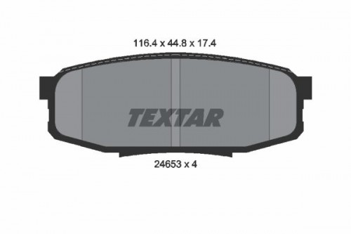 Brake pad set TEXTAR