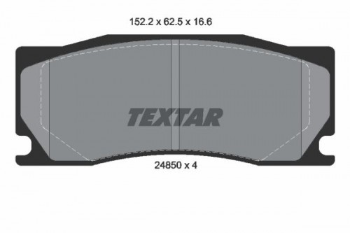 Brake pad set TEXTAR