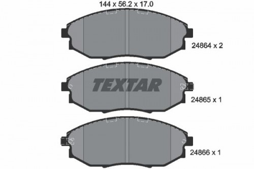 Brake pad set TEXTAR