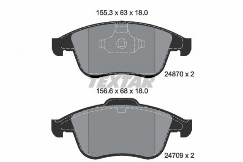 Brake pad set TEXTAR