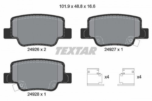 Brake pad set TEXTAR