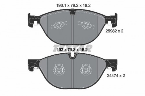 Brake pad set TEXTAR