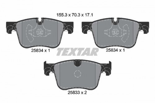 Brake pad set TEXTAR