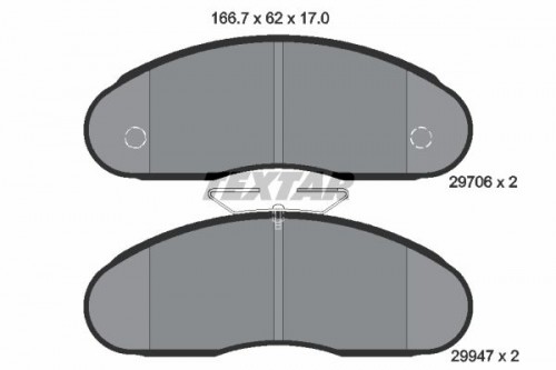 Brake pad set TEXTAR