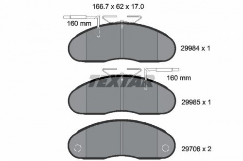 Brake pad set TEXTAR