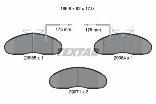 Brake pad set TEXTAR