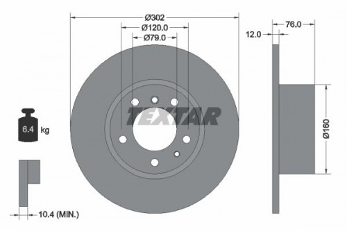 Brake disc TEXTAR