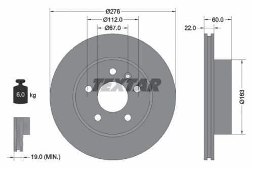 Brake disc TEXTAR