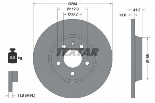 Brake disc TEXTAR