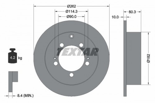 Brake disc TEXTAR