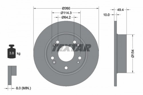 Brake disc TEXTAR