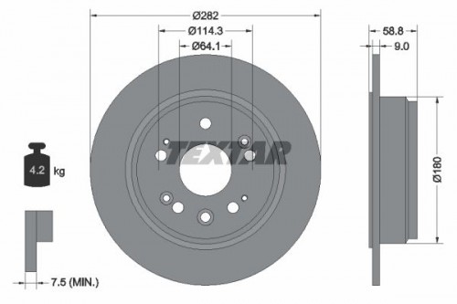 Brake disc TEXTAR