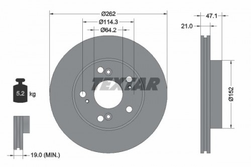 Brake disc TEXTAR