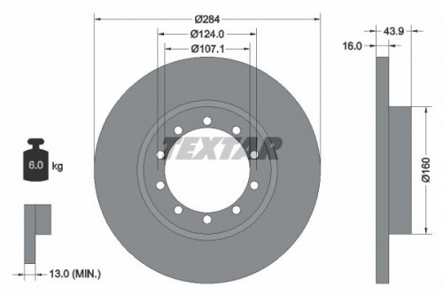 Brake disc TEXTAR