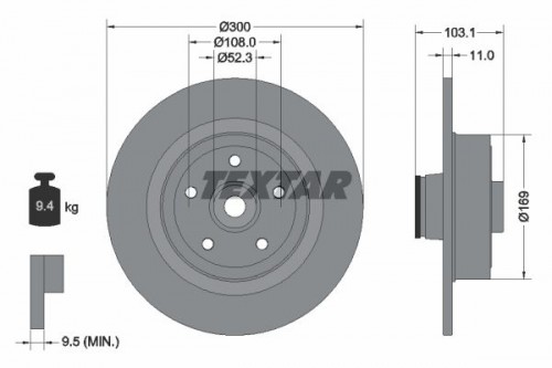 Brake disc TEXTAR