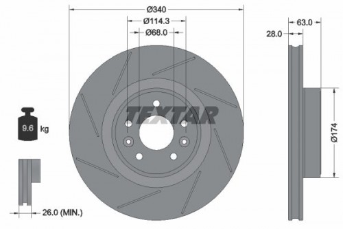 Brake disc TEXTAR