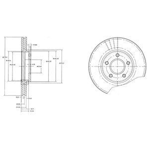 Brake disc DELPHI