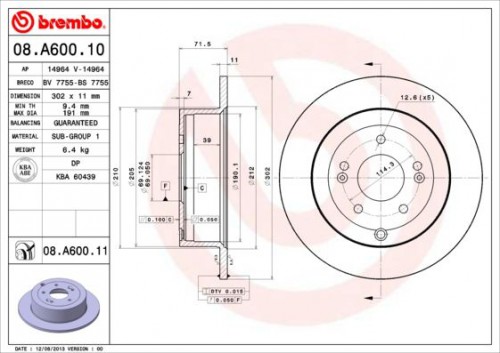 Brake disc BREMBO