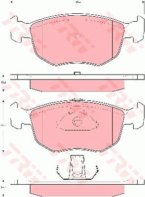 Brake pad set TRW