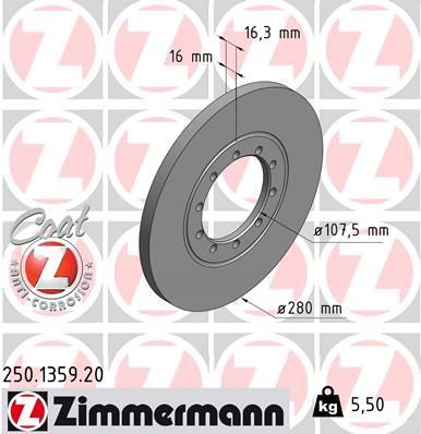 Brake disc ZIMMERMANN