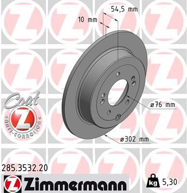 Brake disc ZIMMERMANN