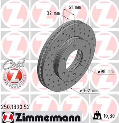 Brake disc ZIMMERMANN