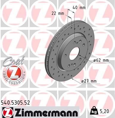 Brake disc ZIMMERMANN