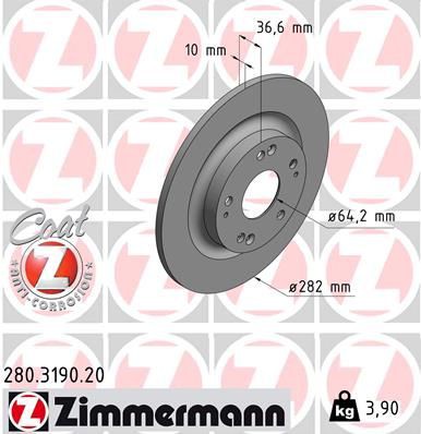 Brake disc ZIMMERMANN