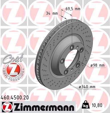 Brake disc ZIMMERMANN