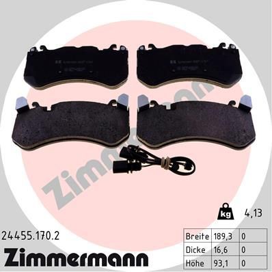 Brake pad set ZIMMERMANN