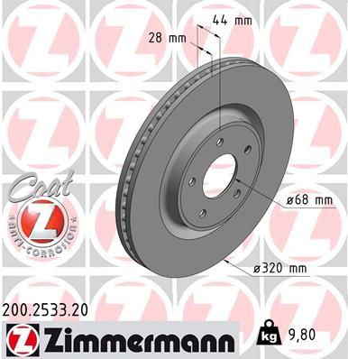 Brake disc ZIMMERMANN