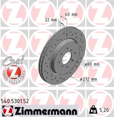 Brake disc ZIMMERMANN