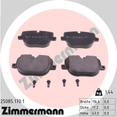 Brake pad set ZIMMERMANN