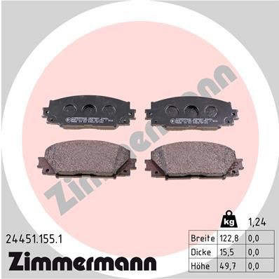 Brake pad set ZIMMERMANN