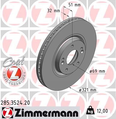 Brake disc ZIMMERMANN