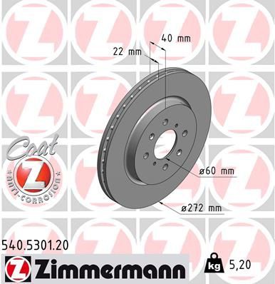 Brake disc ZIMMERMANN