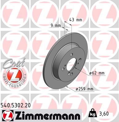 Brake disc ZIMMERMANN