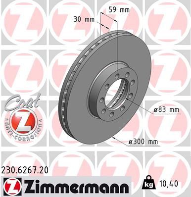 Brake disc ZIMMERMANN