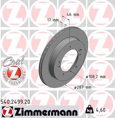 Brake disc ZIMMERMANN