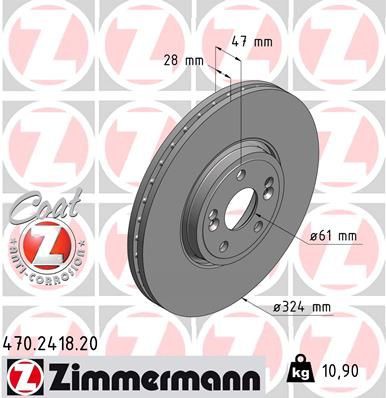 Brake disc ZIMMERMANN